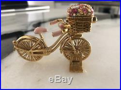 For sale is an Estee Lauder Solid Perfume Compact Bicycle With Detachable Bask