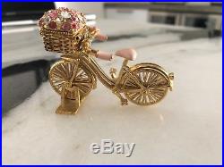 For sale is an Estee Lauder Solid Perfume Compact Bicycle With Detachable Bask