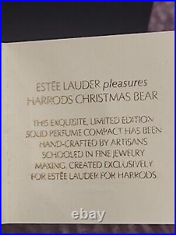 HARRODS ESTEE LAUDER SOLID PERFUME Bear COMPACT 2010 boxed RARE limited edition