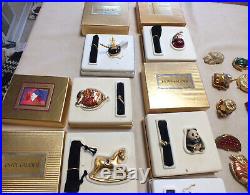 Huge Lot of 26 Estee Lauder Solid Perfume Compacts Various Years