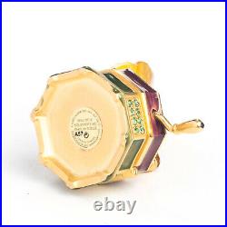 Jay Strongwater Estee Lauder Solid Perfume Compact Glorious Gramophone FULL