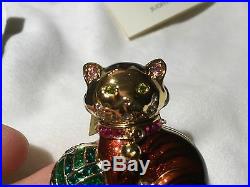 NIB Estee Lauder Judith Leibber Cuddly Kitten Compact BEAUTIFUL Perfume