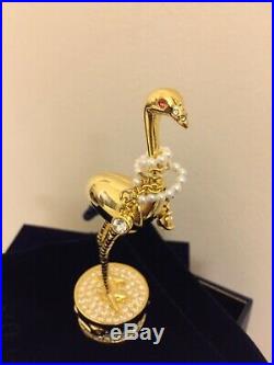 NIB Estee Lauder Solid Perfume Compact Pleasures Exotic Bird Collectible 2017