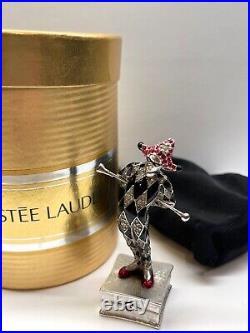 NIB FULL 1998 Estee Lauder PLEASURES JESTER Solid Perfume Compact