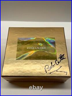 NIB FULL 2000 Estee Lauder Youth Dew Gold Cameo Solid Perfume Compact SIGNED