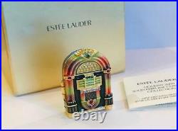 NIB FULL 2009 Estee Lauder/JAY STRONGWATER JUKEBOX Solid Perfume Compact