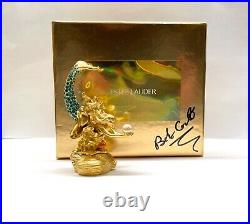 NIB FULL Estee Lauder Pleasures SPARKLING MERMAID Solid Perfume Compact SIGNED