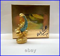 NIB FULL Estee Lauder Pleasures SPARKLING MERMAID Solid Perfume Compact SIGNED