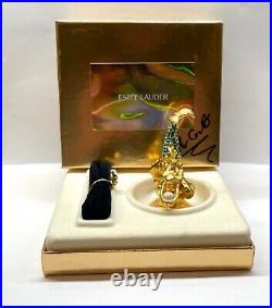 NIB FULL Estee Lauder Pleasures SPARKLING MERMAID Solid Perfume Compact SIGNED