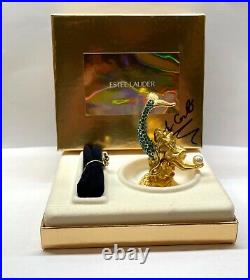 NIB FULL Estee Lauder Pleasures SPARKLING MERMAID Solid Perfume Compact SIGNED