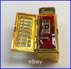 NIB FULL2003 Estee Lauder/HARRODS TELEPHONE BOOTH Solid Perfume Compact
