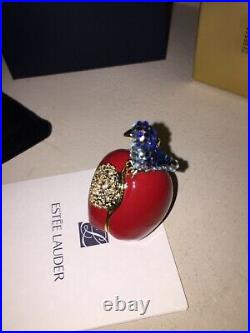 NIB NEW Estee Lauder Solid Perfume Compact Disney Princess JUST ONE BITE APPLE