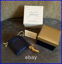 New 2005 Estee Lauder Pleasures Prancing Reindeer Perfume Compact Collection LE