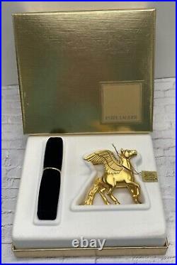 New Estee Lauder Monica Rich Kosann Intuition Pegasus Solid Perfume Compact. 02