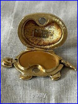 New Estee Lauder Twinkling Turtle Pure White Linen Solid Perfume Compact 2007