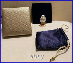 New in Box Estee Lauder Glistening Owl Solid Perfume Compact 2005 Collection