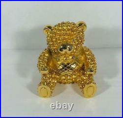 PROTOTYPE 1998 Estee Lauder PRECIOUS BEAR Solid Perfume Compact