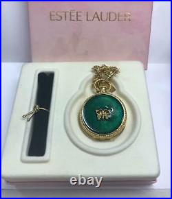 PROTOTYPE/VARIANT 1999 Estee Lauder GREEN BUTTERFLY COMPACT Solid Perfume