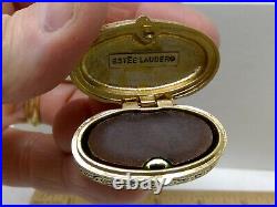 Pair of Vintage Estee Lauder Solid Perfume Compact Nesting Duck Cases