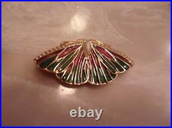 Pre-owned RARE 1994 Estee Lauder BEAUTIFUL BUTTERFLY Solid Perfume Compact