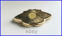 RARE 1994 Estee Lauder BEAUTIFUL BUTTERFLY Solid Perfume Compact withPouch
