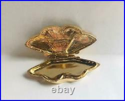 RARE 1994 Estee Lauder BEAUTIFUL BUTTERFLY Solid Perfume Compact withPouch