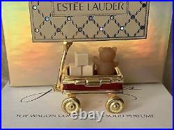 RARE 1999 Estee Lauder Solid Pleasures Perfume Compact TOY WAGON NEW IN BOX