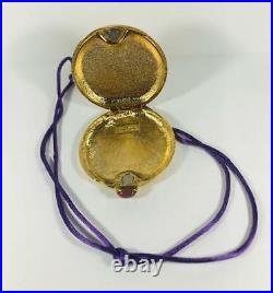 RARE 2009 Estee Lauder SENSUOUS TOUCH-ON NECKLACE Solid Perfume Compact