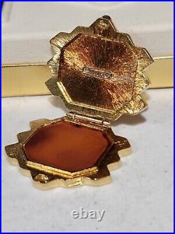 RARE Estee Lauder KNOWING Solid Perfume Compact Honeycomb Bee Full with Box