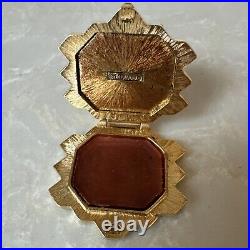 RARE Estee Lauder KNOWING Solid Perfume Compact Honeycomb Bee Pre Owned