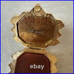 RARE Estee Lauder KNOWING Solid Perfume Compact Honeycomb Bee Pre Owned