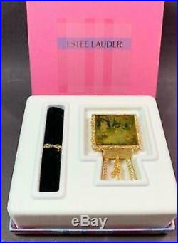 RARE2002 Estee Lauder BEAUTIFUL WEEKEND ARTIST Solid Perfume Compact IN BOX