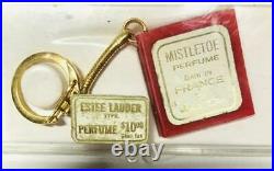 RARELOUIS D'OR MISTLETOE Solid Perfume BOOK KEYCHAIN Ref Estee Lauder