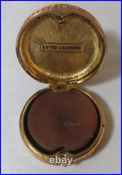 Rare 1981 Estee Lauder Imperial Princess Cinnabar Solid Perfume Compact