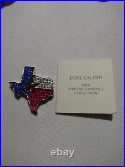 Rare 2006 Estee Lauder Beautiful Lone Star State Perfume Compact Collection