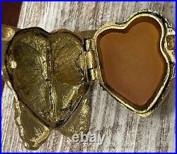 Rare ESTEE LAUDER 1993 Set Of 2 BUTTERFLY Solid PERFUME COMPACTS FULL MINT