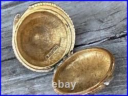 Rare Vtg 1971 Estee Lauder Azuree Sea Shell Solid Perfume Compact