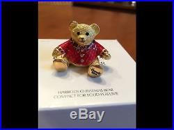 SALE! Estee Lauder Solid Perfume Compact Harrod's 2014 Teddy Bear Both Boxes