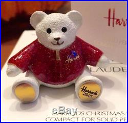 SALE! Estee Lauder Solid Perfume Compact Harrod's 2015 Teddy Bear Both Boxes