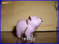 SUPER RARE! Estee Lauder Solid Perfume Compact 1998 Beautiful Standing Pig