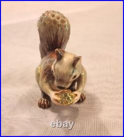 Strongwater Estee Lauder PLAYFUL SQUIRREL PLEASURES Solid Perfume COMPACT & Box