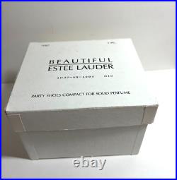 UNUSED 2000 Estee Lauder Beautiful PARTY SHOES Solid Perfume Compact MIB