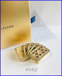 VERY RARE 2002 VEGAS Estee Lauder BEAUTIFUL LUCKY HAND Solid Perfume Compact
