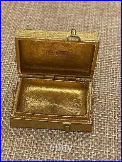 VINTAGE ESTEE LAUDER Youth Dew SOLID PERFUME GOLD GIFT BOX COMPACT EMPTY
