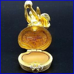 VTG 2000 ESTEE LAUDER Solid Perfume Compact Pleasures Sparkling Mermaid in box
