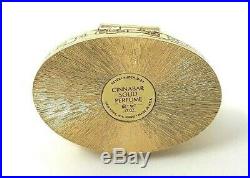 Vintage Estee Lauder Cinnabar Imperial Dog Solid Perfume Compact. 13 oz Rare