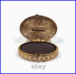 Vintage Estee Lauder- Imperial Dog Ivory Series Cinnabar Solid Perfume Compact