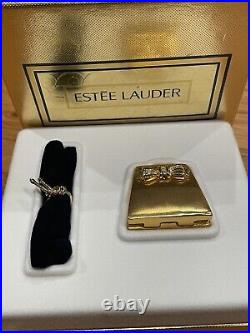 Vintage Estee Lauder Knowing Minaudiere Solid Perfume Handbag Compact MIB