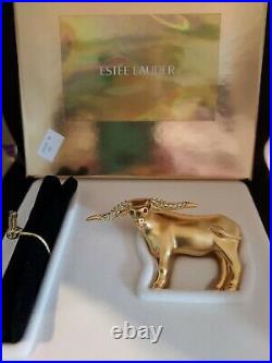 Vintage Estee Lauder Longhorn Beautiful Perfume Compact