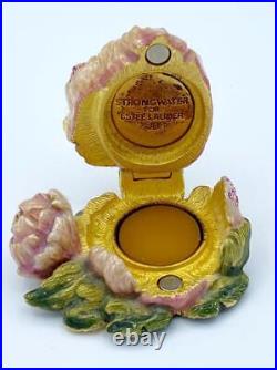 Vintage Estee Lauder Romantic Bloom Solid Perfume Compact Beautiful Full